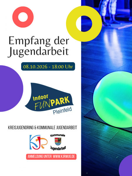 Flyer des Empfangs der Jugendarbeit